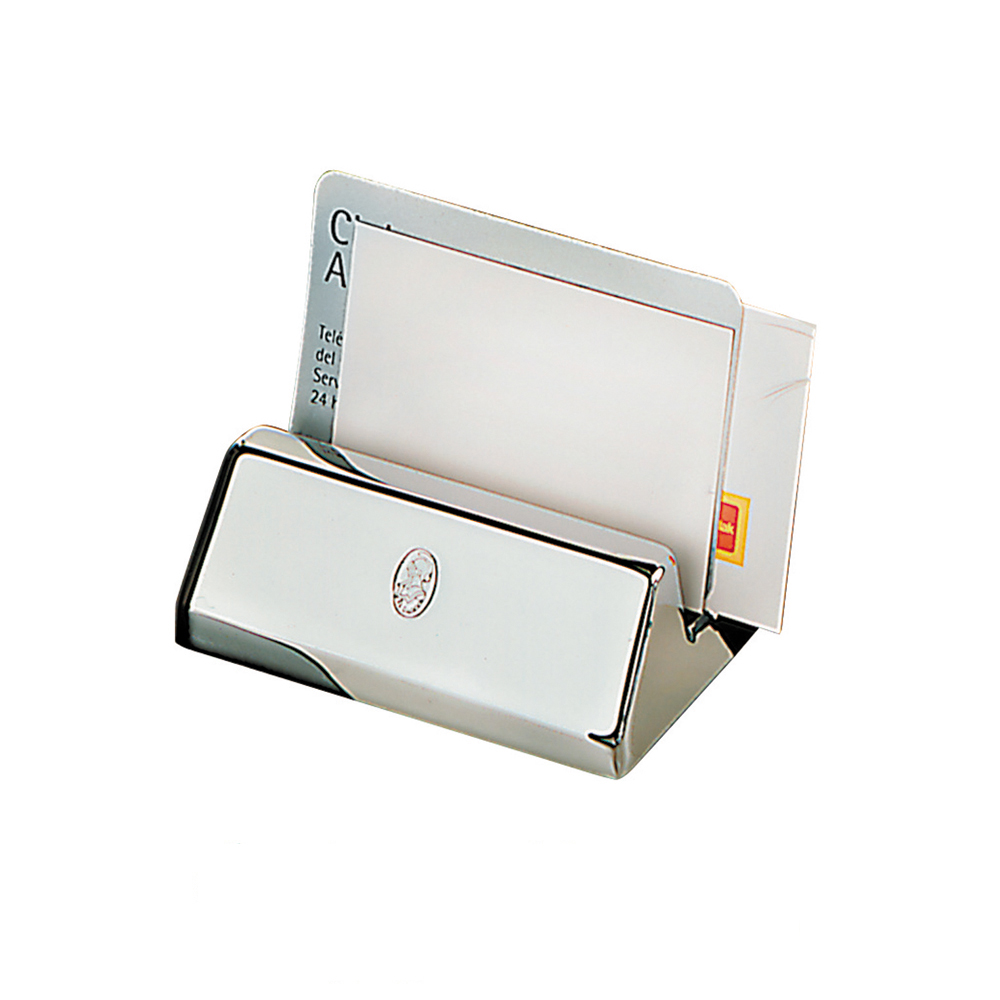 El Casco Shiny Chrome Business Card Holder | Appelboom.com